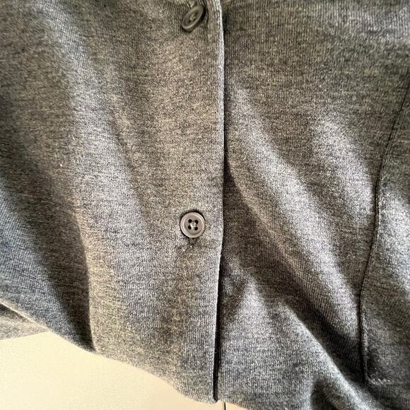 Berkshire Homewear French Terry Sleep Shirt Gray Button Front XL New - Picture 7 of 10